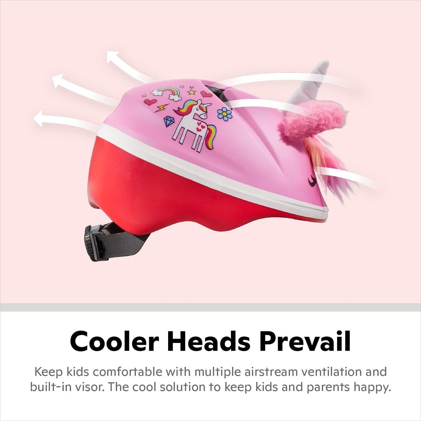 Classic Bike Helmet for Kids, 3D Character Design, 44-50 Cm Helmet for Kids Ages 1-3, Lightweight, Adjustable Dial, Vented Airflow, Lower Molded Shell, Infant and Toddler Bike Helmet