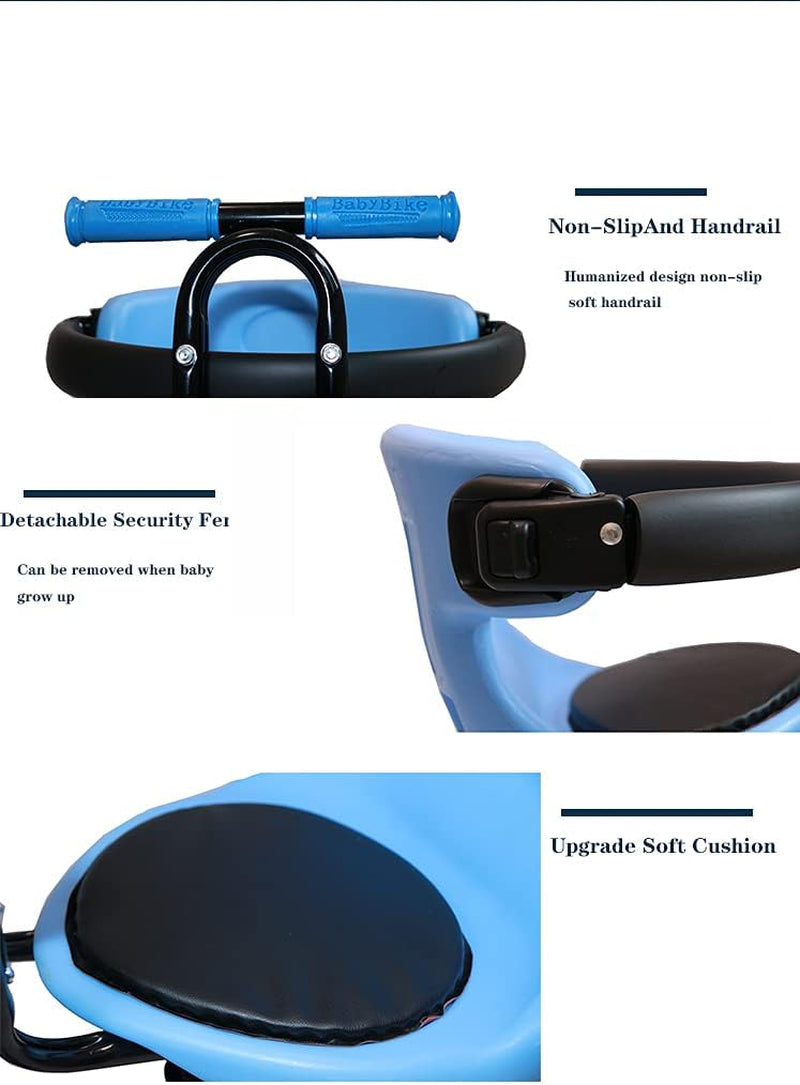 Front Mounted Baby Bike Seat, Universal Kids Bike Seat for Children, Front Mount Bike Child Seats Safety Seat for Bikes Kids Safety Carrier Front Seat