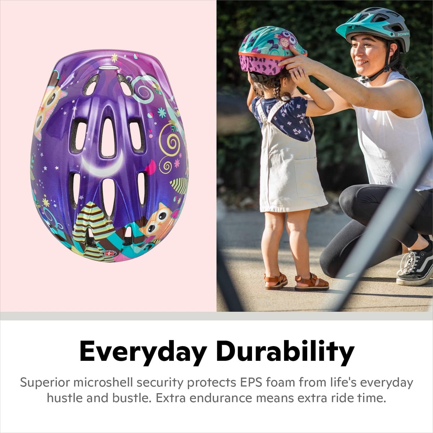 Classic Toddler and Baby Bike Helmet for Boys and Girls, Dial Fit Adjustment and Full Range Padding, Extended Lower Shell