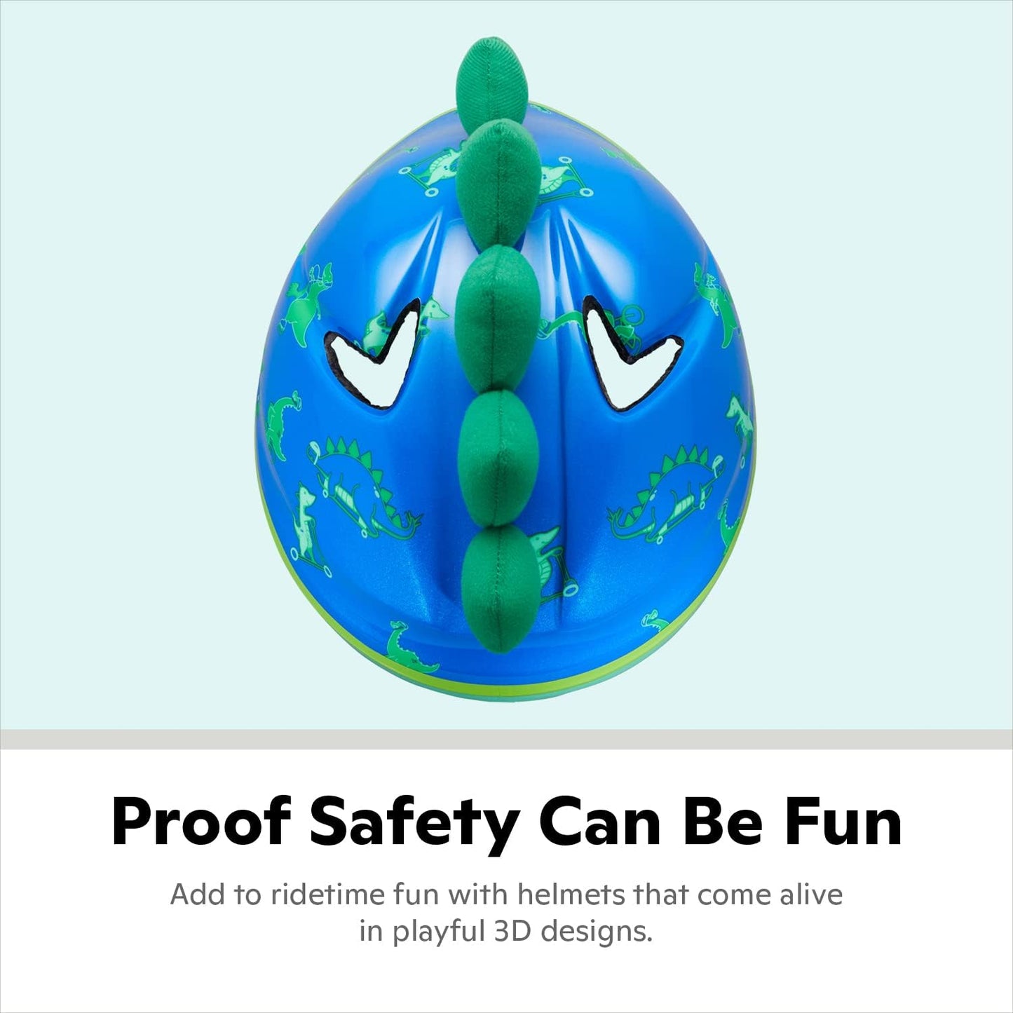 Classic Bike Helmet for Kids, 3D Character Design, 44-50 Cm Helmet for Kids Ages 1-3, Lightweight, Adjustable Dial, Vented Airflow, Lower Molded Shell, Infant and Toddler Bike Helmet
