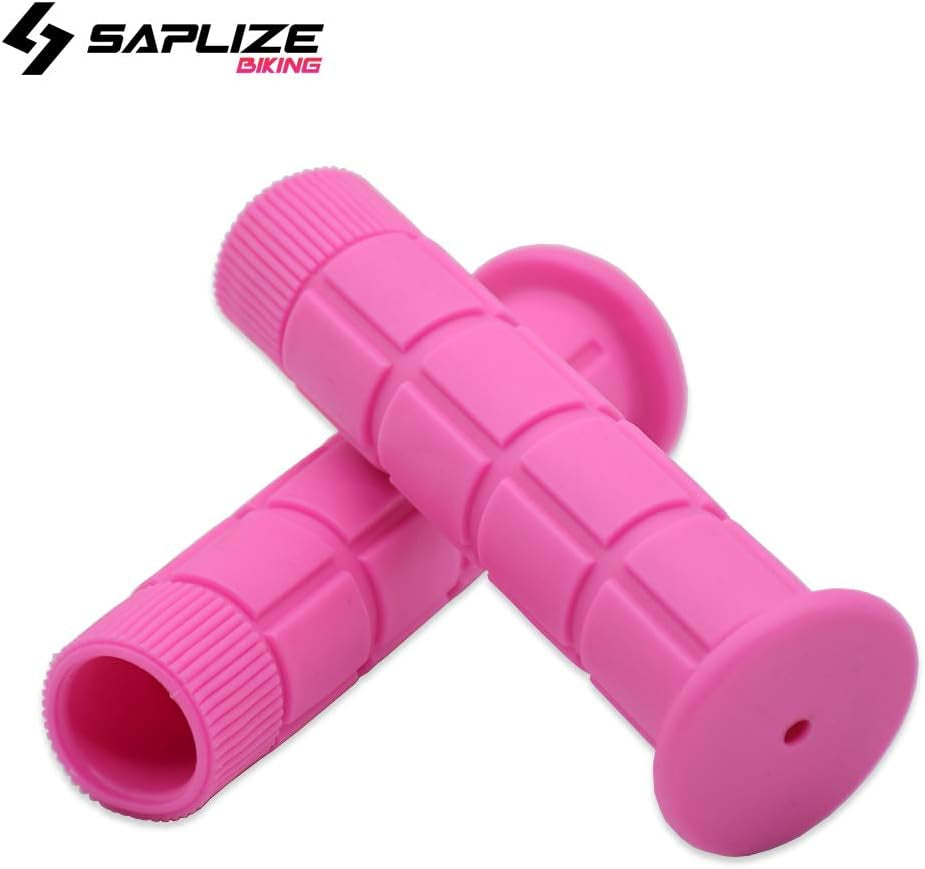 Bike Handlebar Grips, for Kids Girls Boys Bikes, Balance Bikes, Road Bikes and Sctoors, Length 4.9", Soft and Comfortable