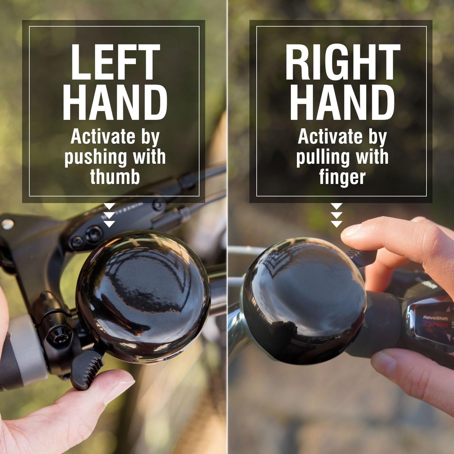 Beach Cruiser Bike Bell – Classic Bicycle Bell Design for Adults and Kids with Traditional Ring Sound