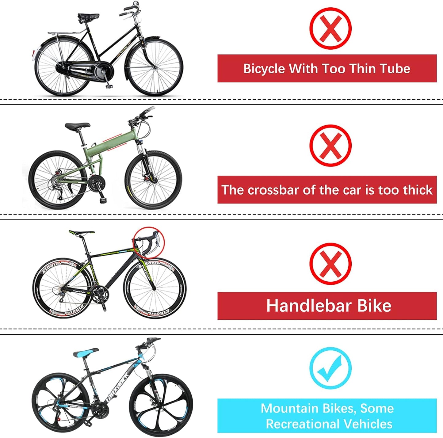 Baby Bicycle Seat - Front Mounted Child Bike Seat with Handrail, Kids Bike Seat for Adult Bike