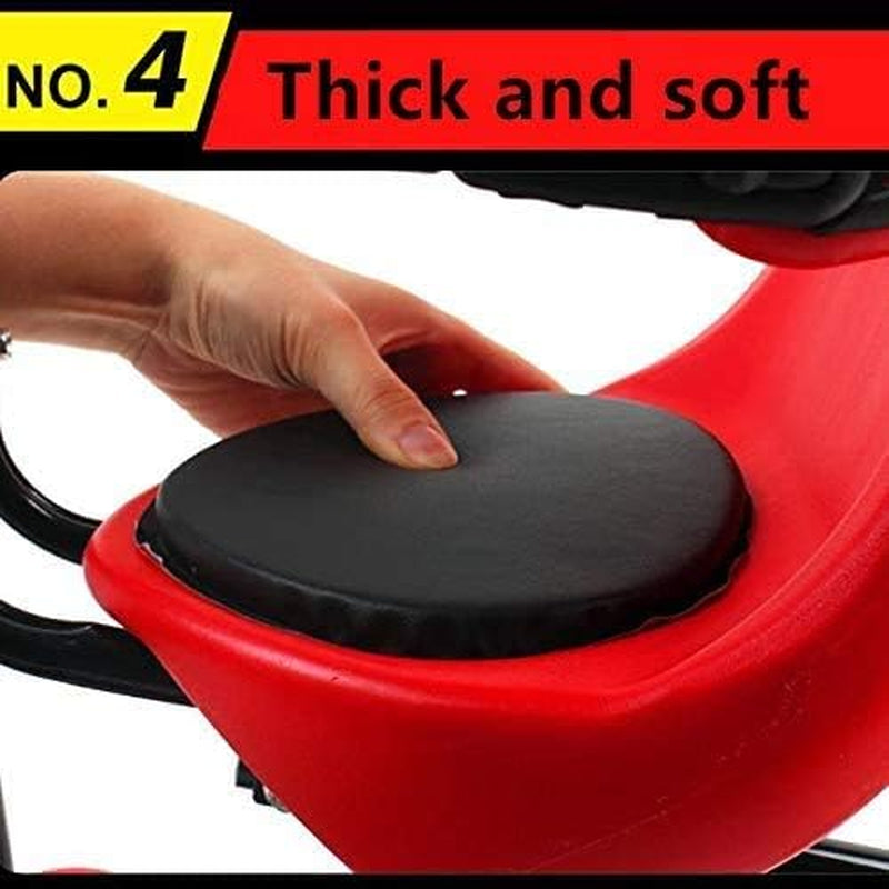 Bicycle Baby Seat, Bike Child Seat, Safety Seat for Bikes Kids Safety Carrier Front Seat with Cushion Armrest Saddle Cushion Back Rest Foot Pedals (A-Fit for Bikes with Front Beam)